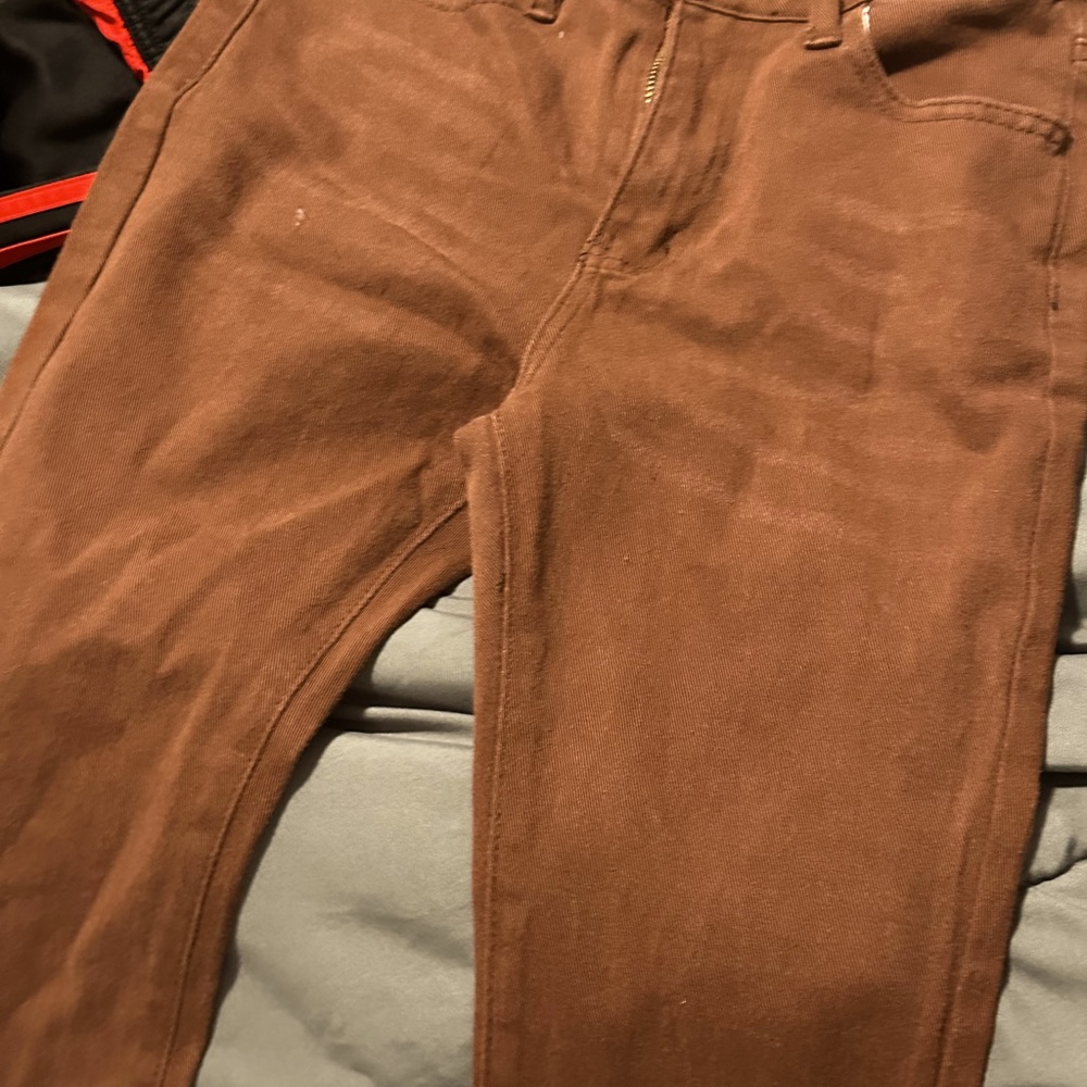 PETITE Brown flare jeans